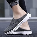 Miniatyrbild 4 av 5: Herr Open Back Sneaker Clogs Knit Mules Skor Lättvikts andas tofflor