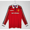 Miniatyrbillede 1 af 4: Retro Legend 98-99 Manchester United Trøje Langærmet Beckham NO.7 Solskjaer NO.20 Solskjaer NO.20 Solskjaer NO.20 L