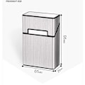 Miniatyrbilde 2 av 5: 2 stk. sigarettpakke, sigarettboksholder, anti-ekstrudering mannlig kvinnelig sigarettboks aluminium sigarettpakke etui hel pakke sigaretter pakke 20 stk.