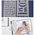 Pikkukuva 4 / 5: Bullet Journal -mallit, piirustusmallit, viivotin, DIY-maalausmallit