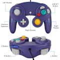 Miniatyrbild 2 av 5: Gamecube Gamepad, 2-pack klassisk gamepad med vibrationsstyrspak