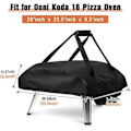 Pikkukuva 4 / 5: Ooni Koda 16 Pizzauunin Suojus, Vedenpitävä ja Säänkestävä, Kantolaukku, Pizzauunin Laukku - Musta (66 x 60 x 22 cm)‘-HJ-