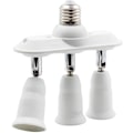 Pikkukuva 1 / 5: 3-in-1 E27 LED-lampun jakaja-adapteri Lamppukannan