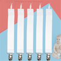 Miniatyrbillede 5 af 5: Tekstil Clip-on Fødevarekvalitet Sublimering Blank Universal Baby Med Clip, 30stk