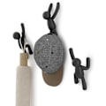 Miniatyrbild 2 av 5: Buddy Hooks assorterade. Buddy Wall Hooks - Dekorativ klädhängare, set om 3, svart.