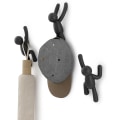 Miniatyrbilde 2 av 5: Buddy Hooks assortert. Buddy Wall Hooks - Dekorativ klesstativ, sett med 3, svart.
