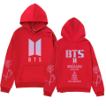 Miniatyrbild 2 av 5: Bts unisex hoodie Casual hoodie Cosplay jacka topp svart Black L