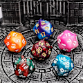 Pikkukuva 2 / 5: Dnd-nopat, 6 x 7 sarjaa monivärisiä polyhedraalisia noppapusseja vankityrmiin ja lohikäärmeisiin Mtg Lautapeleihin Rpg Dnd D20 D12 D10 D8 D4