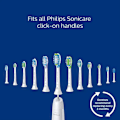 Miniatyrbilde 6 av 8: 4 stk utskiftbare børstehoder for Philips Sonicare C1 C2 G2 W2 W2 W2