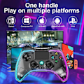 Miniatyrbillede 2 af 5: PS4-controller med 8 farver justerbar LED-belysning
