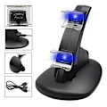 Miniatyrbilde 2 av 3: Gamepad-lader Dobbel lader for Sony Playstation 3-kontrollere Konsoll The Plane Charge Games for Ps3 Ladestasjon + USB-kabel