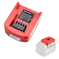 Miniatyrbillede 2 af 5: USB-oplader Batteriadapter 18v Power W/ Led Til Milwaukee 49-24-2371 M18-X42-
