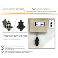 Miniatyrbillede 4 af 5: Universal DIN-skinne Koblingsplint Kompakt Mini Push-in-kontakt f
