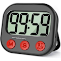 Miniatyrbilde 1 av 5: Kjøkkentimer, Digital Visjonstimer Magnetisk Klokke Stoppeklokke Nedtellingstimer, LCD-skjerm