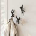 Miniatyrbilde 4 av 5: Buddy Hooks assortert. Buddy Wall Hooks - Dekorativ klesstativ, sett med 3, svart.