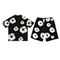 Miniatyrbillede 1 af 4: Denim Tears sommersæt til mænd, kortærmet, sort Black[ch]‘-HH- XL