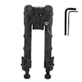 Miniatyrbillede 2 af 8: Aluminiumlegering Skytte Bipod Teleskopisk Snabbfäste Bipod för Utomhusjakt Skytte Svart