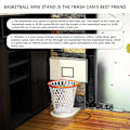 Miniatyrbillede 4 af 5: Soptønde Opbevaringsbasketboldkurv Basketstativ Opbevaringskurv til dit hjem Køkken Stue