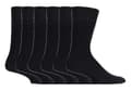 6-pack men's non-elastic, loose top, bamboo socks-FY-
