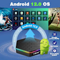 Miniatyrbilde 2 av 5: Android TV-boks 12.0, 4 GB RAM 64 GB ROM, 6K TV-boks Android 4K Wi-Fi 6, T95Z Plus Android-boks 6K HDR10+ H618 Quad-core CPU 2.4G/5G Wi-Fi Bluetooth EU EU 4GB 64GB