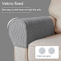 Miniatyrbilde 2 av 5: 2 stk. Beige Sofa Armlenebeskyttere Sklisikre Stretch Sofa Armlenebeskyttere Møbel Armlene Lenestol Beskyttelsesdeksler Armbeskyttelseshylse