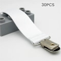 Miniatyrbillede 2 af 5: Tekstil Clip-on Fødevarekvalitet Sublimering Blank Universal Baby Med Clip, 30stk