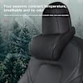 Miniatyrbild 5 av 5: Läderbil nackstöd för Tesla Model 3 XSY 2022 Ländryggskudde Resenackstöd Tesla Model Y 2023 Tillbehör Bilinredning beige headrest