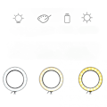 Miniatyrbillede 3 af 3: Selfie Ring Light Stativ til Live Stream/makeup, Clip On, Fleksible Arme  (FMY)