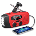 Miniatyrbild 1 av 5: Vevradio med solceller & Powerbank 2000 mAh