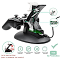 Miniatyrbillede 3 af 3: Gamepad-oplader Dobbelt oplader til Sony Playstation 3-controllere Konsol The Plane Charge Games til Ps3 Opladningsdock + USB-kabel