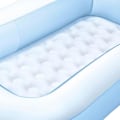 Miniatyrbild 5 av 5: Sommar-Simning-Rektangulär Uppblåsbar Pool Blå Vuxna Barn Vatten Semester Party Leksak - 166 x 100 x 25 cm -PO-