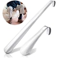 Miniatyrbilde 2 av 5: Skohorn i rustfritt stål, langt skohorn i metall Pakke med 2 skohorn - 42 & 16 cm, langt rustfritt stål, meget robust design Perfekt for reiser