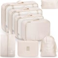 Miniatyrbild 1 av 5: 8-pack reseförvaring, klädförvaring, resväskorganisation för semester och resor, förvaringskubset reseförvaring, organisationssystem för resväskor - beige