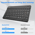 Miniatyrbilde 4 av 5: Tangentbord for Samsung Galaxy Tab A8 10,5” 2021 (SM-X200/X205/X207)-rosagull