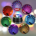 Miniatyrbilde 4 av 5: Discokule Partylys, 6 Farger Rgb Dj Lys Roterende Scene Strobe Lampe, Lydaktivert Dansende Scene Lys Dekor For Bar Jul eu plug