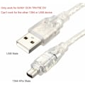 Miniatyrbild 4 av 5: USB hane till Firewire IEEE 1394 4-stifts hane iLink adapterkabel för Sony DCR-TRV75E DV