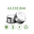 Miniatyrbillede 4 af 5: 50 stk. Lr44 Ag13 celle knapbatterier L1154 357 Sr44 1.5v alkaliske knapbatterier egnet til kompatible ure (AG13  LR44  50 stk.)