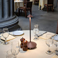Miniatyrbilde 1 av 2: 2025 - Zafferano Pina Pro Aluminium Dimmerbar LED Bordlampe IP54 Beskyttelse Innendørs/Utendørs Base