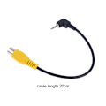 Miniatyrbillede 2 af 5: AV-videokabeladapter 2,5 mm AV-stik han til RCA