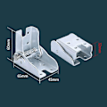 Miniatyrbillede 5 af 5: 90 graders selvlåsende foldbare bordben stolforlænger foldbar selvlåsende foldbare fødder hængsler hardware Silver 2PC