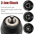 Miniatyrbillede 2 af 5: Metall Tungt 1/2-20UNF 13mm Borrchuck Hex Skaft/SDS/Socket Firkant Adapter js