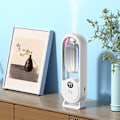 Miniatyrbilde 5 av 5: Mini veggmontert/skrivebordsduftdispenser deodoriserende stille duftspray for baderom toalett Equipped