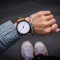 Miniatyrbillede 1 af 5: Mode Casual Steampunk Ure Mænd Brun Læderrem Quartz Armbåndsur Mand Trækornsur Drop Reloj Hombre 2021 numberbrown