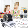Miniatyrbild 2 av 5: Stenslipningsset, Professionell Stenkoppsset, Poleringstrumlare, Stenslipmaskin, Stenslipare, 7-dagars Timer, 4 Poleringspulver