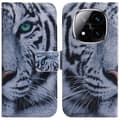 Plånboksfodral för Xiaomi Redmi Note 14 Pro 5G/Poco X7 5G, tryckt läderfodral - Tiger (Tiger)