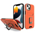 För Iphone 13 Card Shield Magnetic Holder Phone Case (orange)