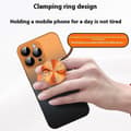 Miniatyrbild 3 av 5: För iPhone 16 Pro Fodral Dial Kickstand Gradient Color Hard PC Phone Case - Matt Vit