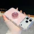 Diamond Glitter Diamond Round Holder Phone Case för iPhone 17 Pro Max