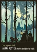 A3 Print - Harry Potter - Visit Hogwarts Castle Multicolor