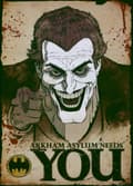 A3 Print - The Joker - Arham Asylum Needs You multifärg